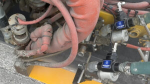 Image of two ACCU-BEAD flow sensors on a truck
